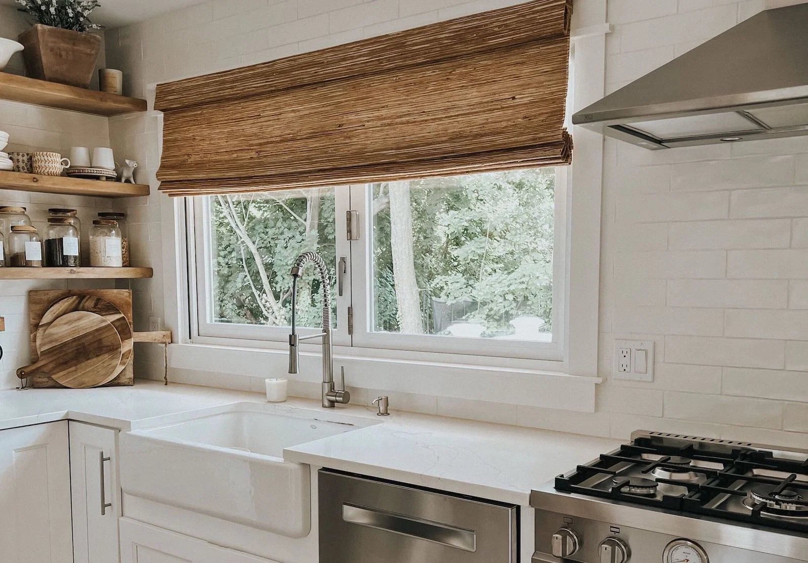 Natural Woven Wood Shades by Precision Shades