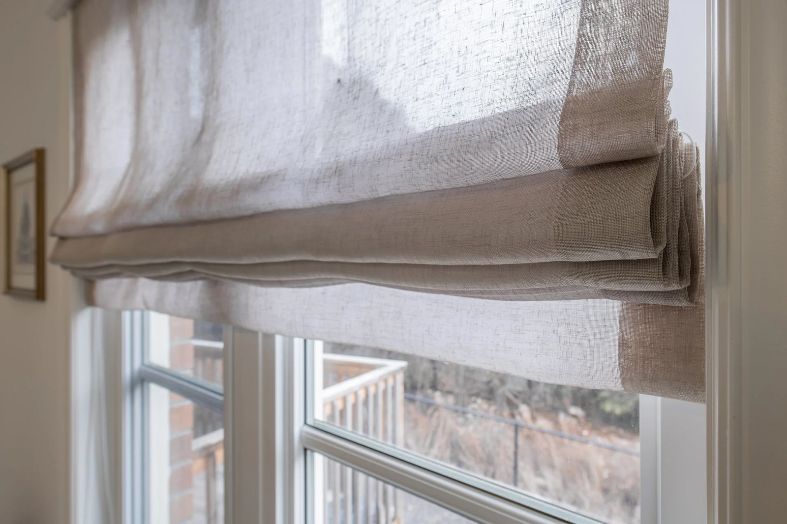 Soft Fabric Roman Shades by Precision Shades